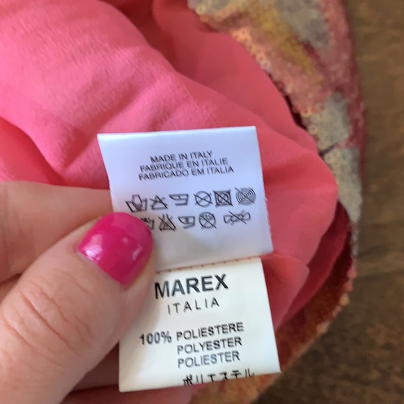 Angelo Marani 100% silk dress sequined perfect - Picture 13 of 13